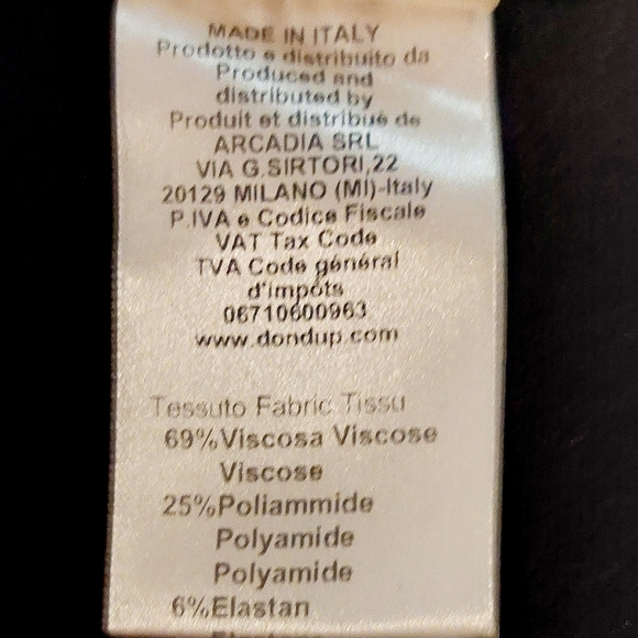 Dondup black jersey long-sleeve A-line midi dress keyhole crewneck, EUXL, NWT - Picture 7 of 11